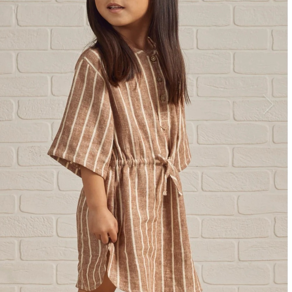 Rylee and Cru ELENI DRESS || CEDAR PINSTRIPE BY RYLEE + CRU